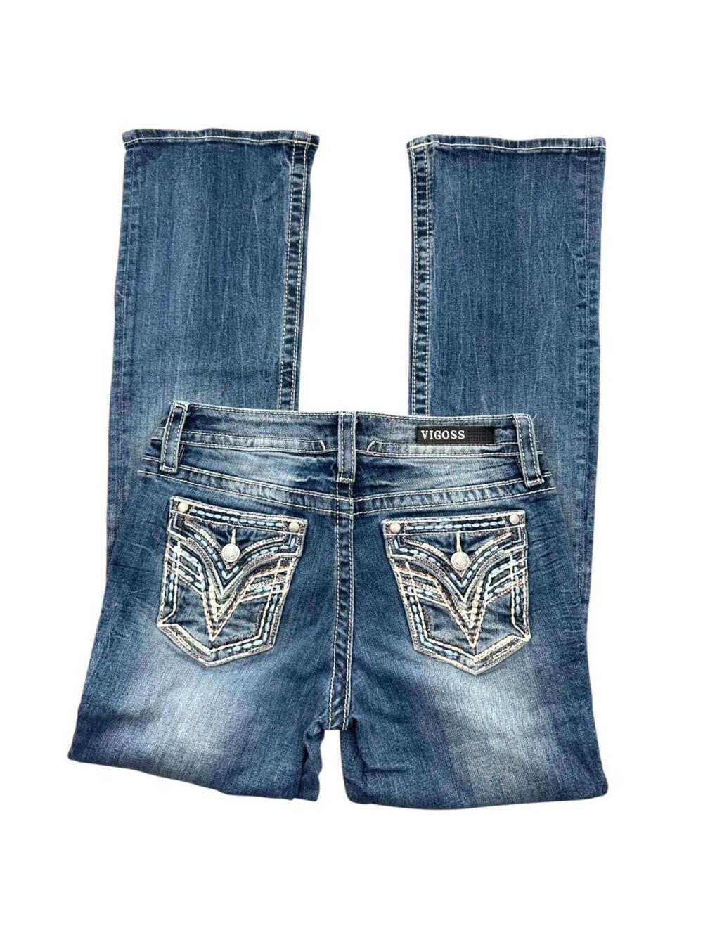 VIGOSS Embellished Bootcut Denim Jeans
